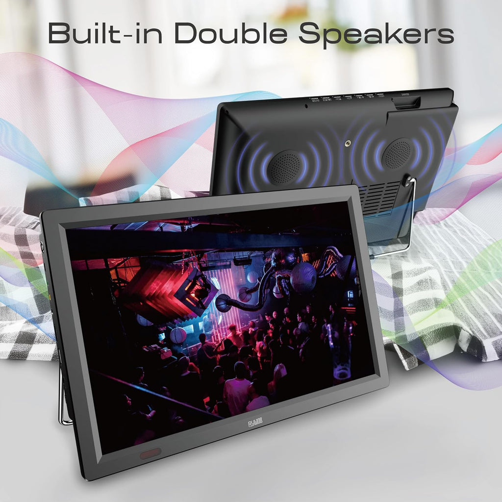 14inch Portable TV with Digital Tuner,Battery Operated TV with ATSC/HDMI/USB/SD Card Input,Built-in 12v Car Charger for Camping,Travel,Emergency