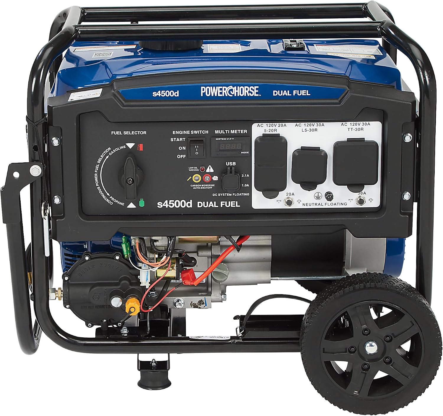 Powerhorse Portable Dual Fuel Generator, 4500 Watts