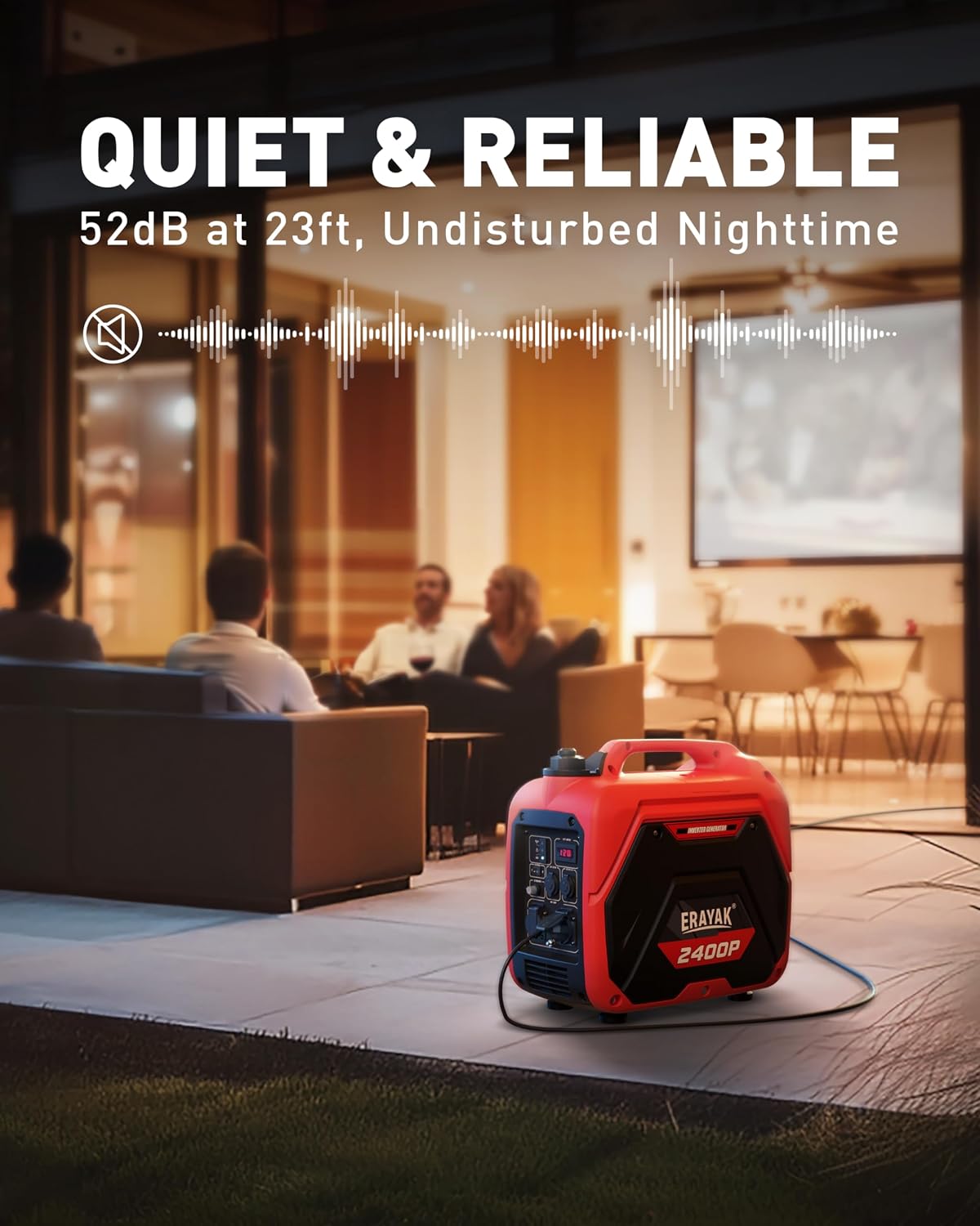 Erayak 2400P Portable Generator + Outdoor Mobility Kit