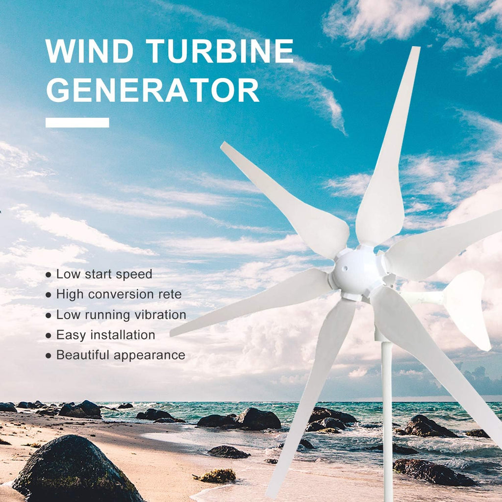 1000W Solar Wind Hybrid System for Camping Car:400W Wind Turbine Generator/6pcs 100W etfe Flexible Solar Panels Monocrystalline/50A Charge Controller/Cable/Connector