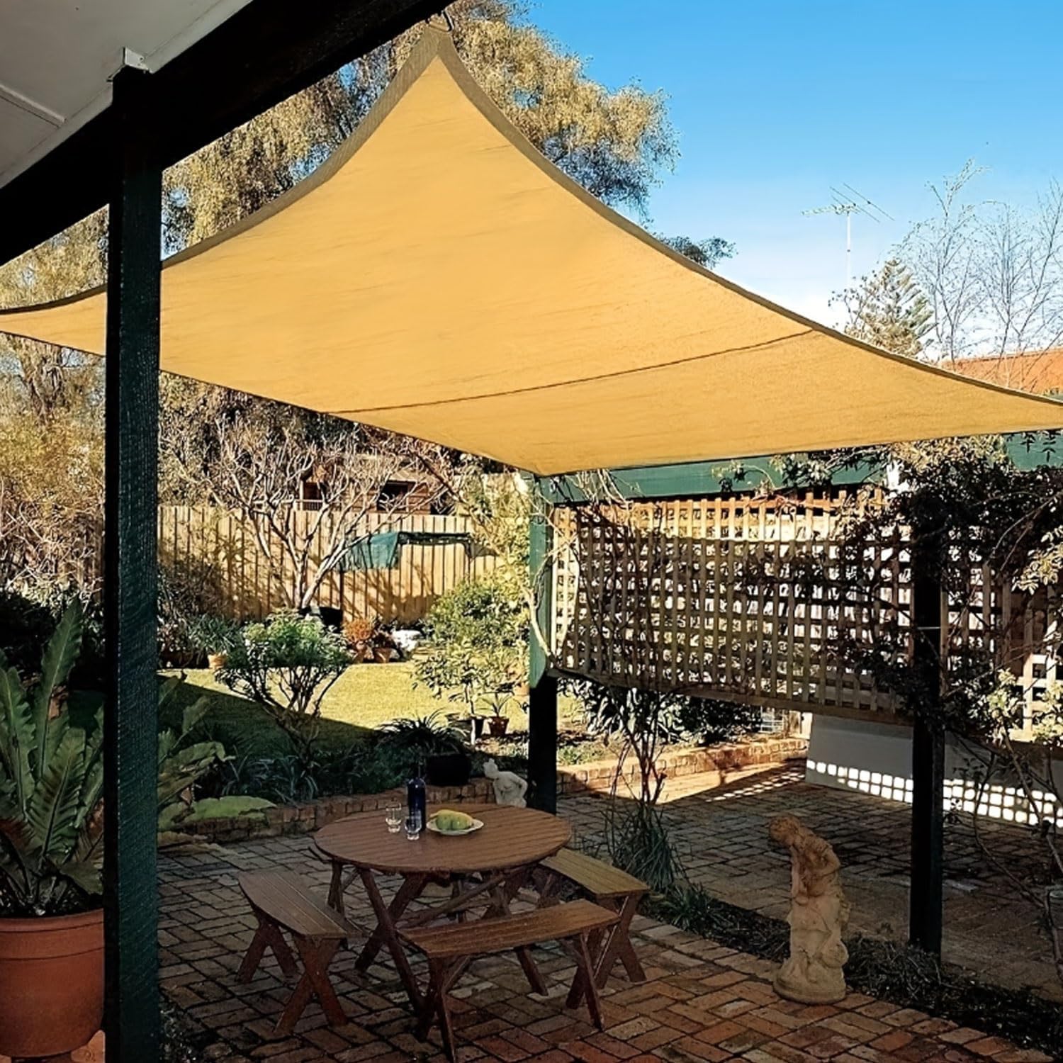 Sunblock Shade Cloth 95% Shading Garden Shade Netting UV Resistant Breathable Shade Tarp for Plants Balconies Patios Roofs,Privacy Screen(20x39ft(6x12m))