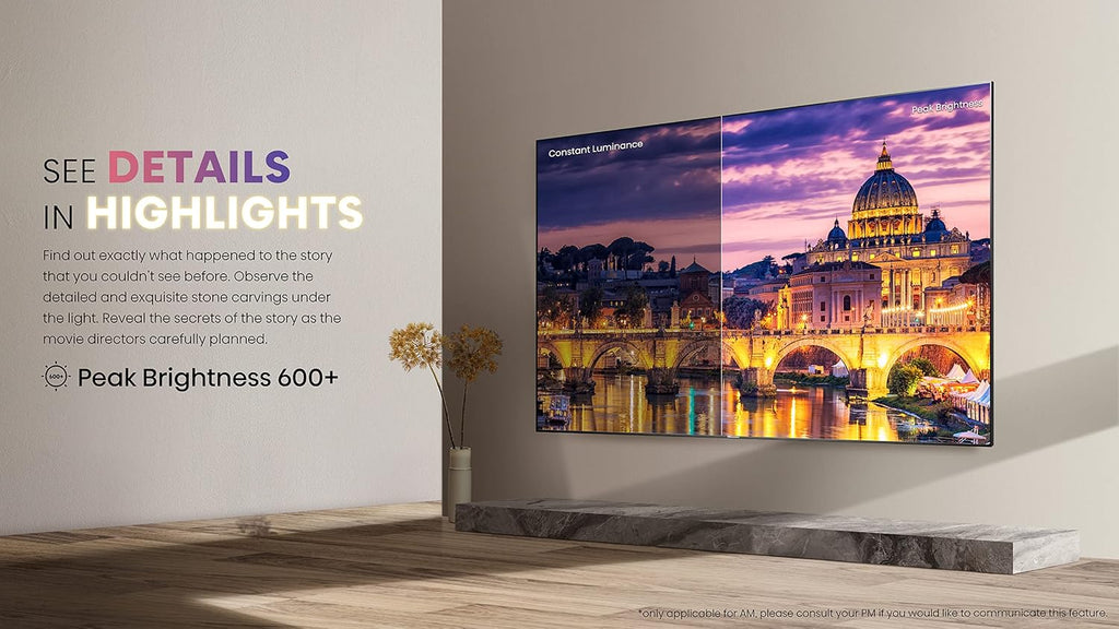 Hisense ULED 4K Premium 65U6H Quantum Dot QLED Series 65-Inch Smart Google TV, Dolby Vision Atmos, Voice Remote, Compatible with Alexa (2022 Model) Black