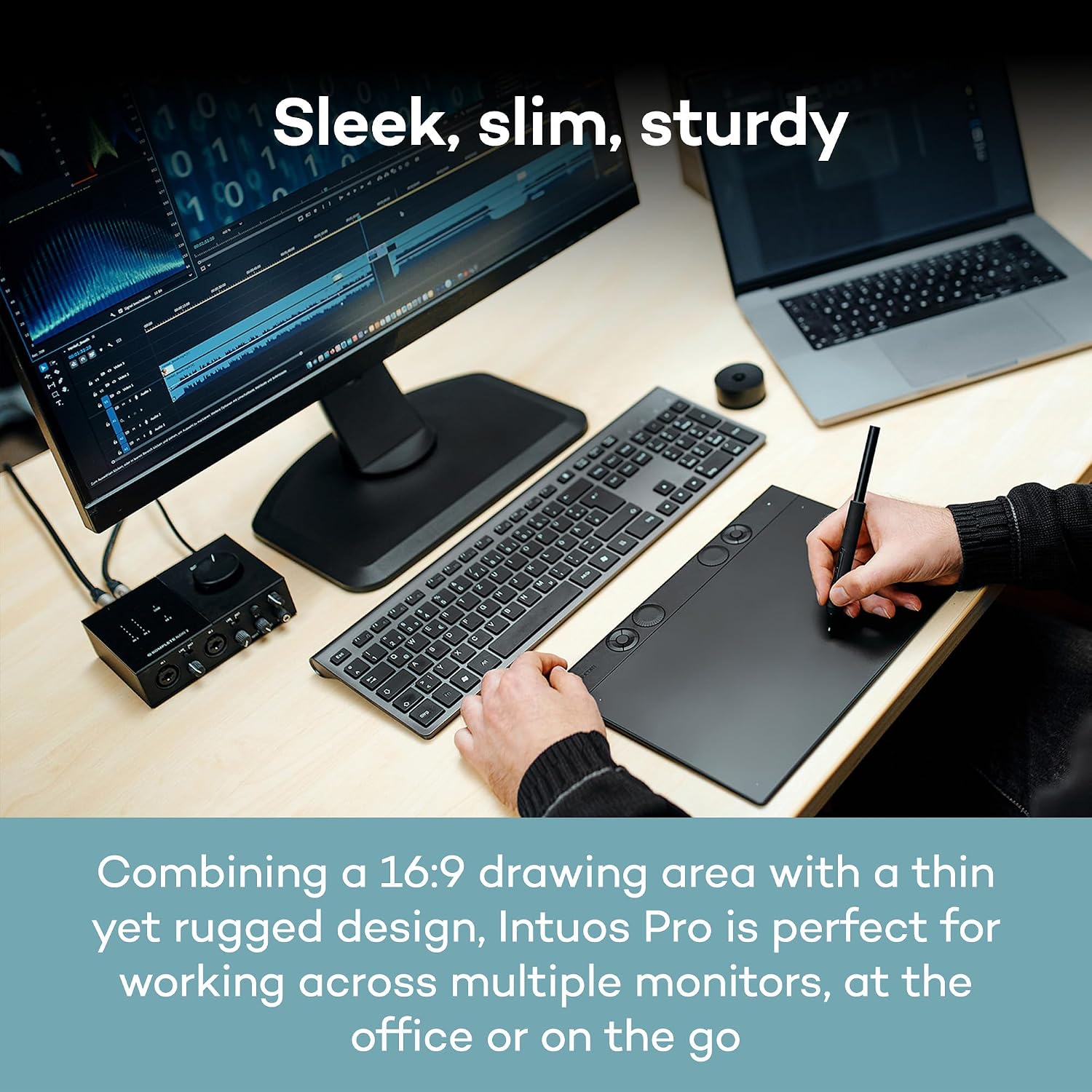 Wacom Intuos Pro Large Bluetooth Professional Graphic Drawing Tablet with Pro Pen 3, Compatible with Mac, Windows - 2025 Edition