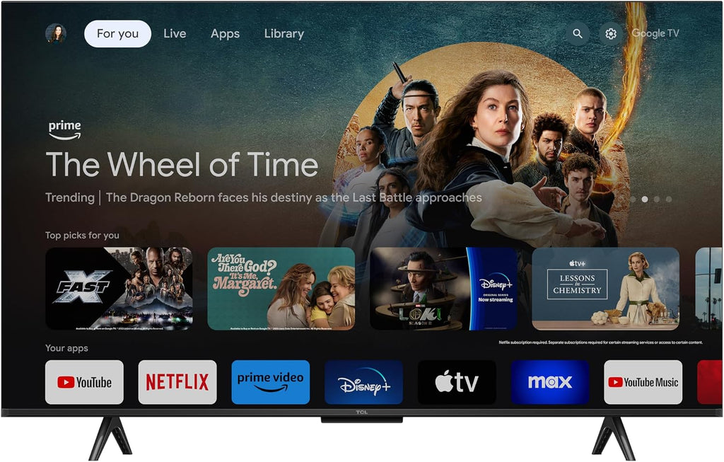 TCL 43S551G 43 inch S5 S-Class LED 4K UHD HDR Smart Google TV