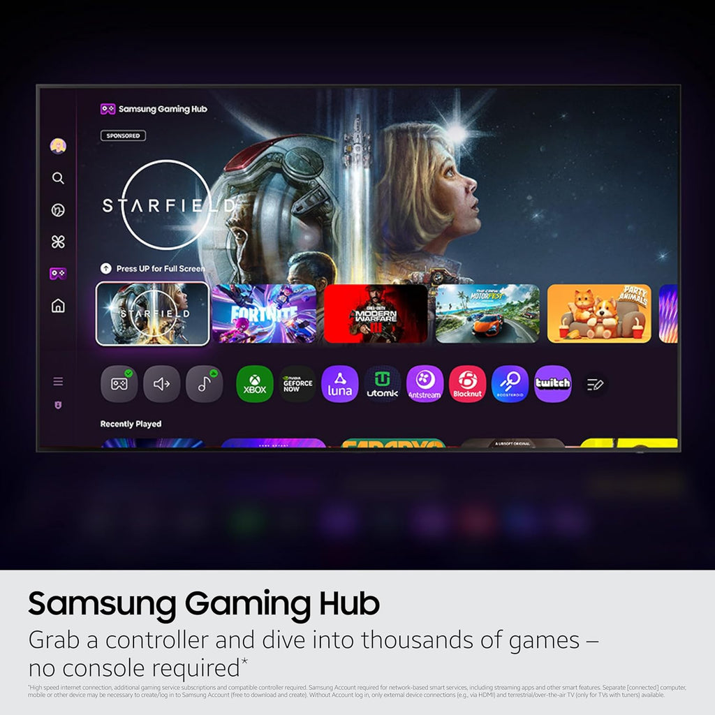 Samsung 77-Inch Class OLED 4K S85F Series, Vision AI Smart TV (2025 Model, 77S85F) Object Tracking Sound Lite w/Dolby Atmos, NQ4 AI Gen2 Processor, Contour Design, Color Booster Pro, Alexa Built-in