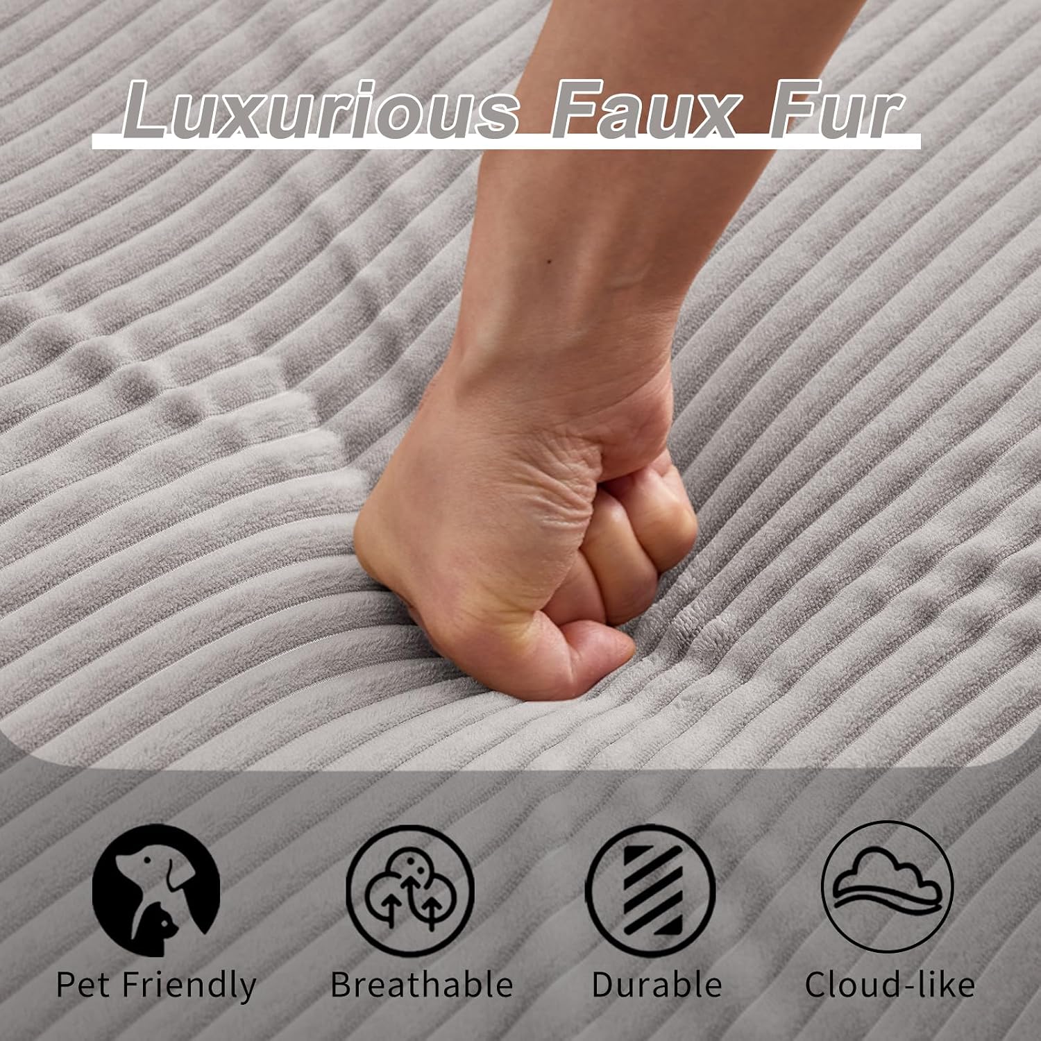 Folding Sofa Bed, Convertible Sleeper Chair with Pillow, Single Sofa with Back Support, Portable Fold Out Chair Cloud Couch Bed, Comfy Floor Sofa Lounge for Living Room Bedroom, Light Grey