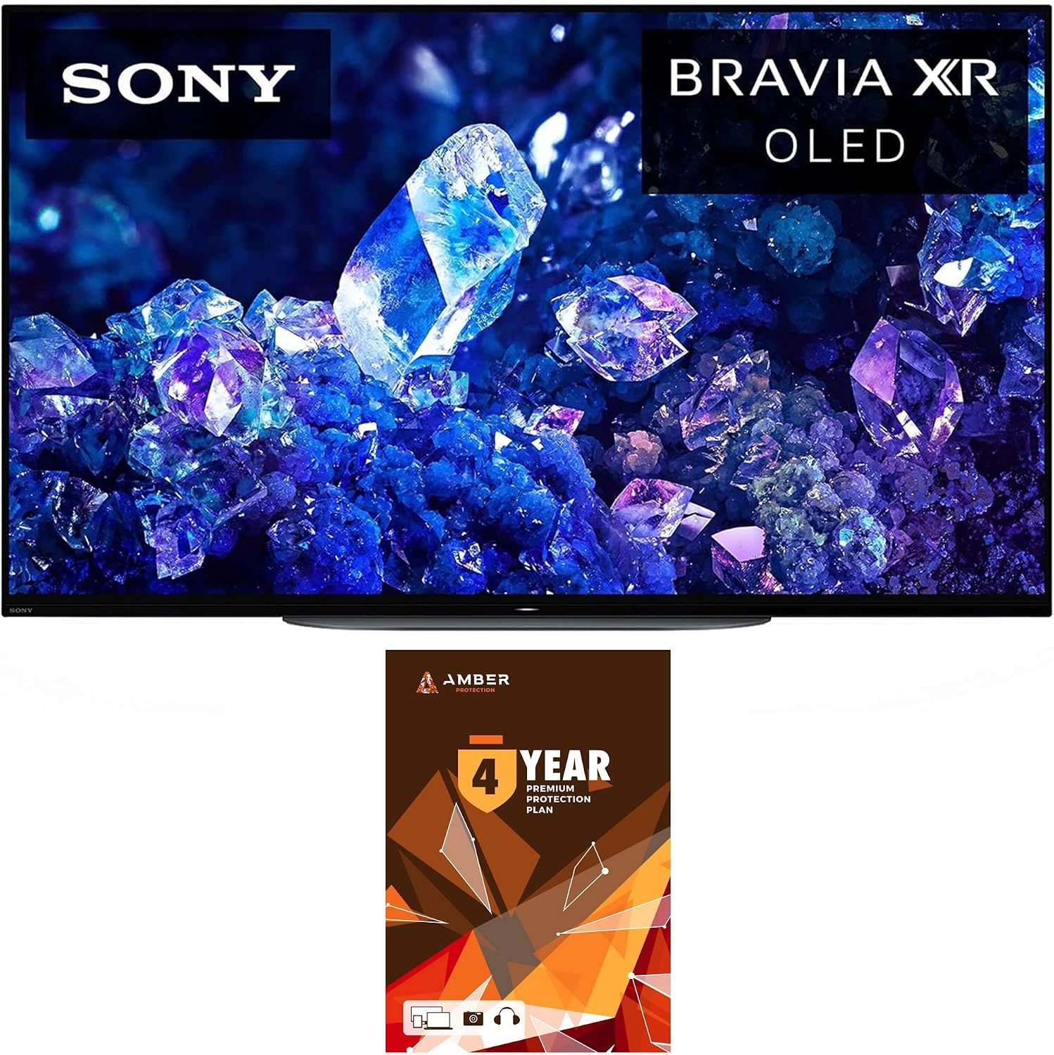 Sony XR48A90K 48 Inch 4K Bravia XR OLED High Definition Resolution Smart TV with 4 Year Amber Protection Plan (2022)
