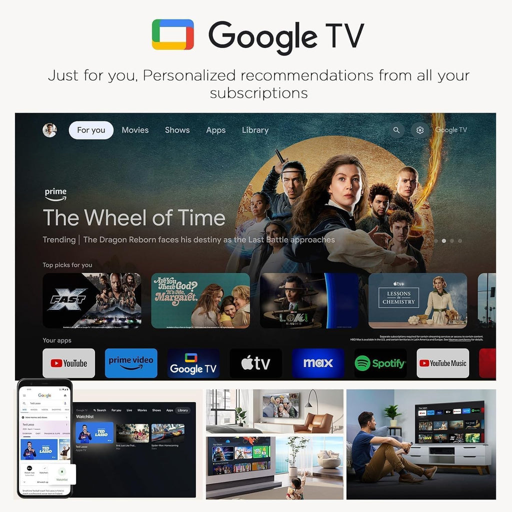 iFFALCON 65-Inch Class QLED 4K Smart TV, Ultra-Slim Picture Frame TV, 144Hz, HDR, Art Mode w/AI Art, Wide Color Gamut, Dolby Vision IQ, Dolby Atmos, Google Assistant Voice Remote(65F75, 2025 Model)