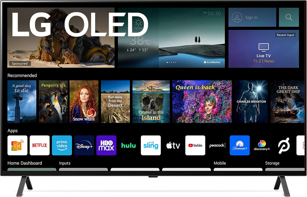 LG A2 Series 55-Inch Class OLED Smart TV OLED55A2PUA, 2022 - AI-Powered 4K TV, Alexa Built-in