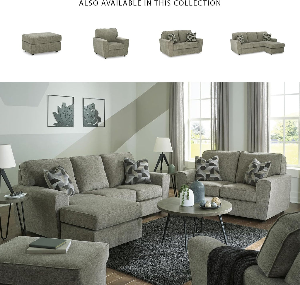 Signature Design by Ashley Cascilla Casual Sofa, Light Gray