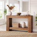 63-Inch Long Console Table, Farmhouse Sofa Table Behind Couch, Wooden Console Tables with Storage, Entryway Entry Tables for Hallway Entrance Living Room