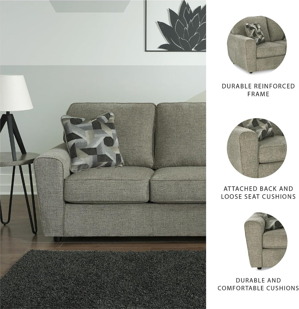 Signature Design by Ashley Cascilla Casual Sofa, Light Gray