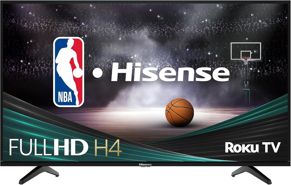 Hisense 40' Class 1080p FHD LED LCD Roku Smart TV H4030F Series Game Mode 120 Motion Rate (40H4030F4)