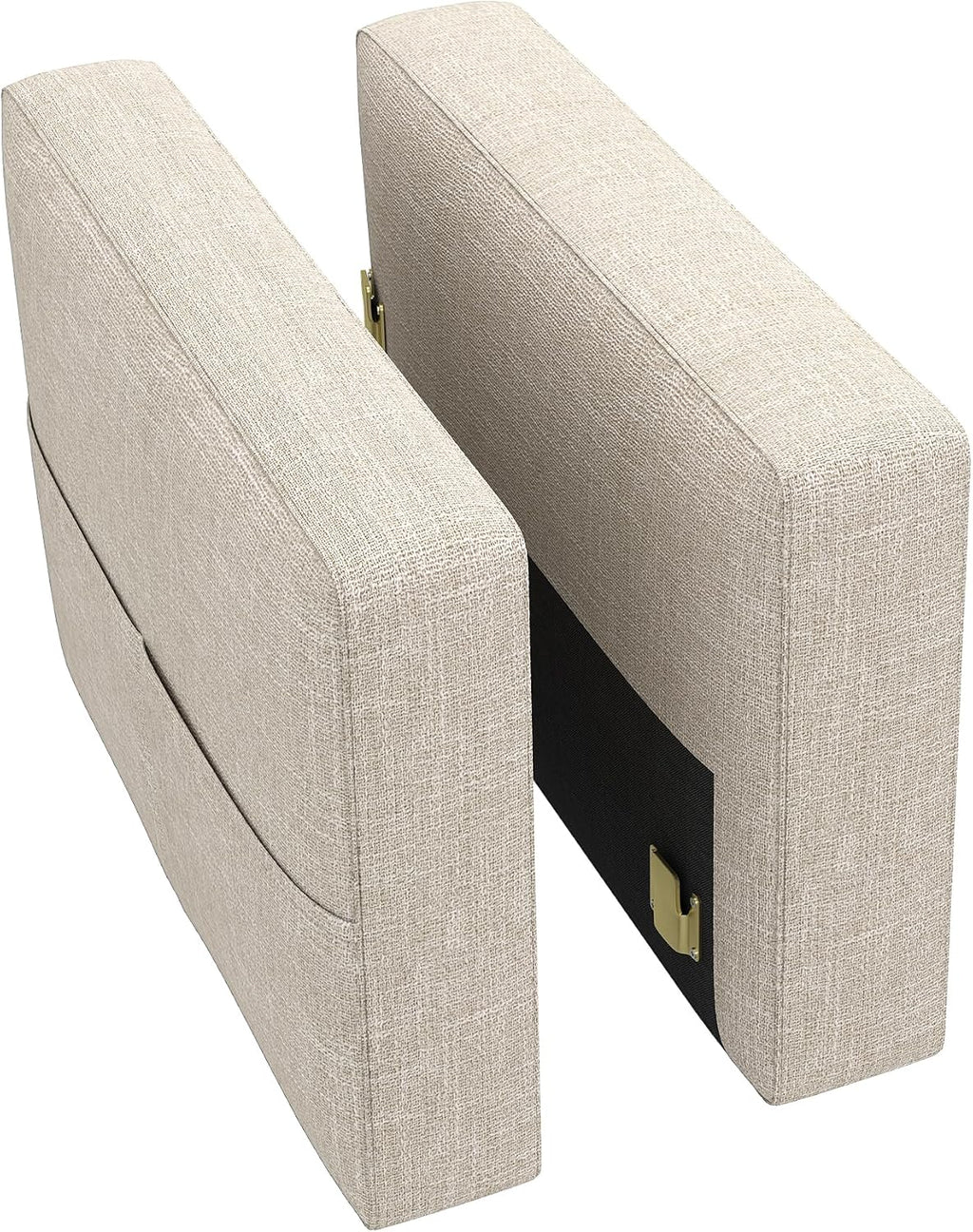 HONBAY Modular Armrest for Sectional Sleeper Sofa, Pair of Armrests for Sectional Modular Couch Bed, Beige
