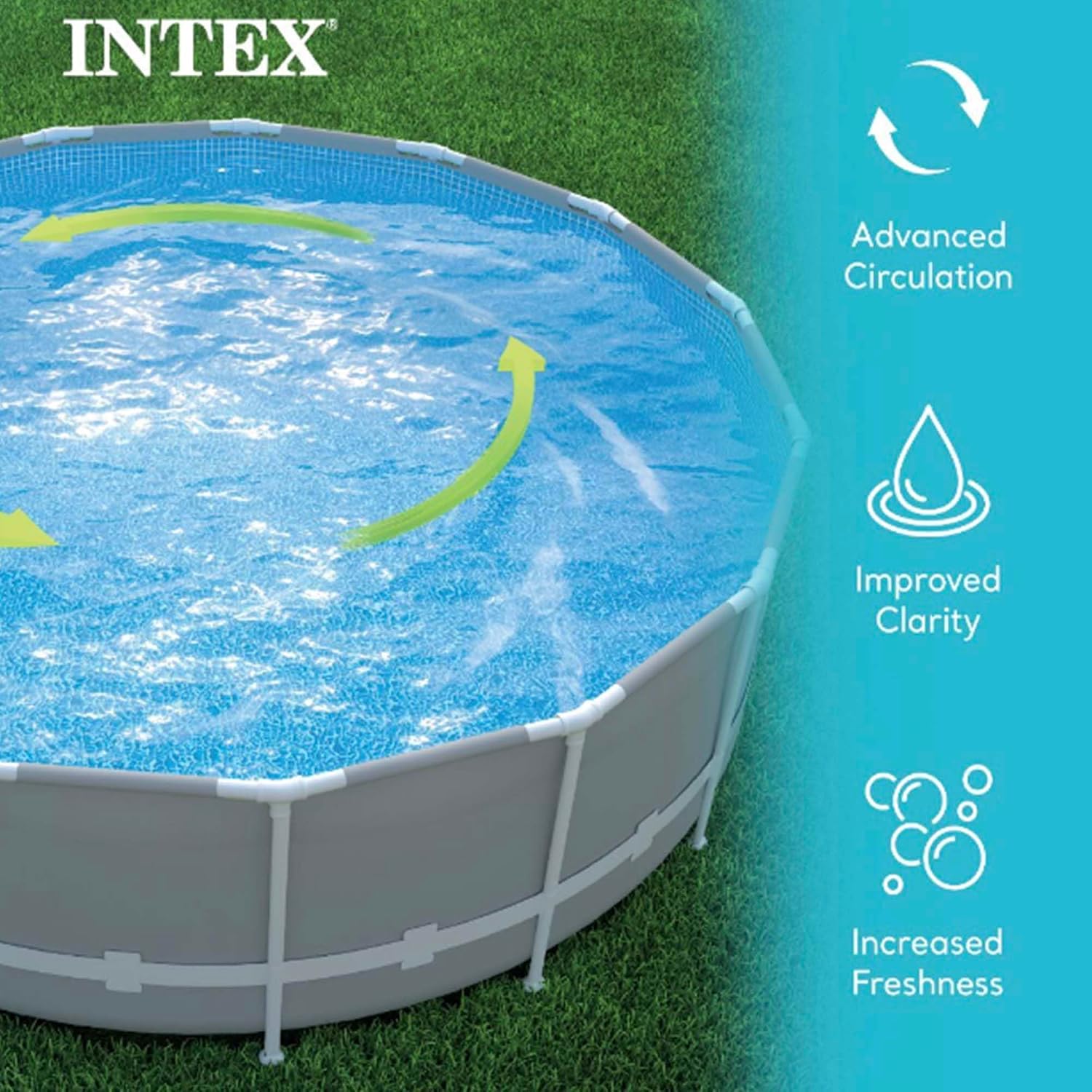 Intex 26645EG Krystal Clear 2100 GPH Sand Filter Pump for Above Ground Pools Bundled with OptiFlow Premium Pure Silica Filter Sand, 50 lb Bag