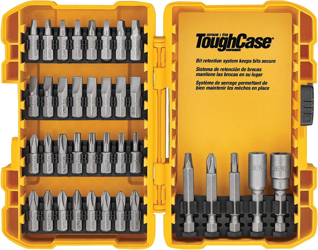 DEWALT Screwdriver Bit Set,Impact Driver and Drill Bit Set,100-Piece (DWA2FTS100),(Pack of 5)