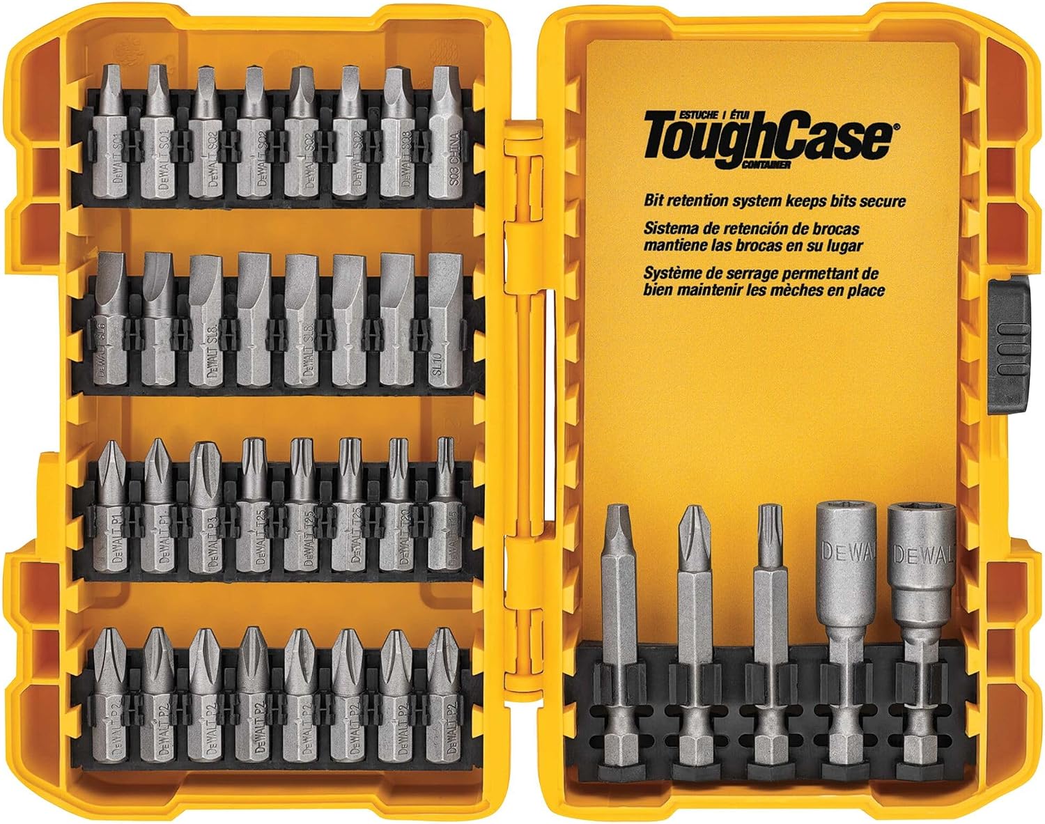 DEWALT Screwdriver Bit Set,Impact Driver and Drill Bit Set,100-Piece (DWA2FTS100),(Pack of 5)