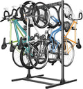 WALMANN Freestanding Bike Stand for Garage, 6/7 Bikes Vertical Bike Storage Stand Heavy Duty Bike Floor Stand