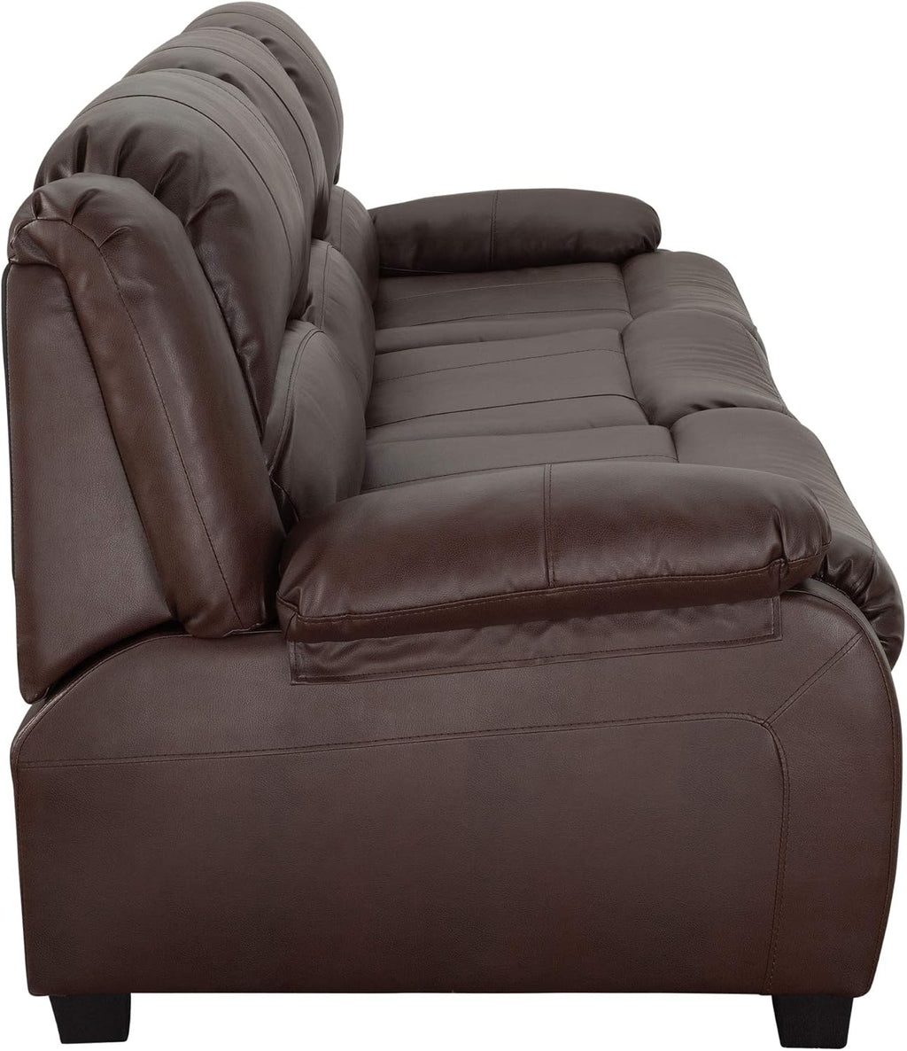 RecPro Charles 80' RV Sleeper Sofa w/Hide A Bed | RV Furniture | RV Sofa (Mahogany)