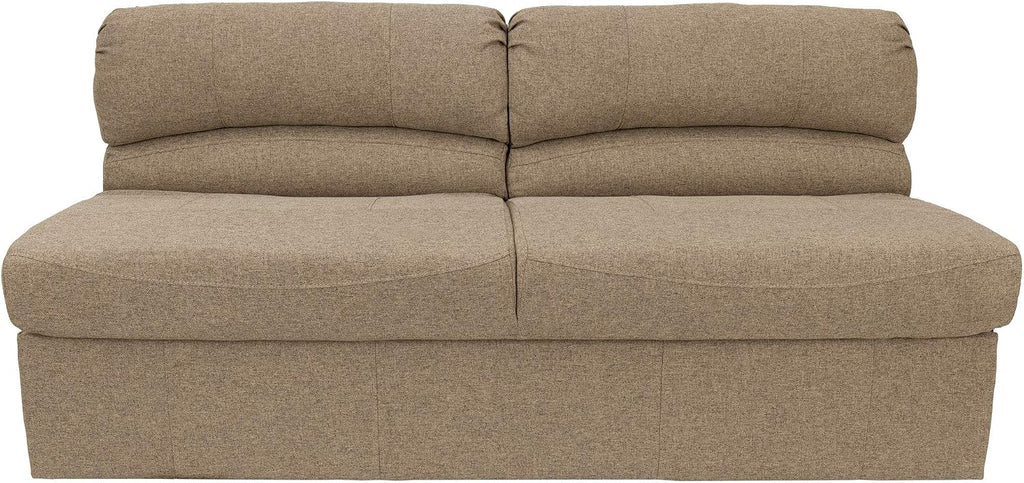 RecPro Charles RV 62' Jackknife Sofa | Love Seat | Sleeper Sofa | RV Furniture | RV Couches | Cloth (Oatmeal)