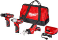 Milwaukee Electric - M12 Cordless Lithium-ION 3-Tool Combo KIT
