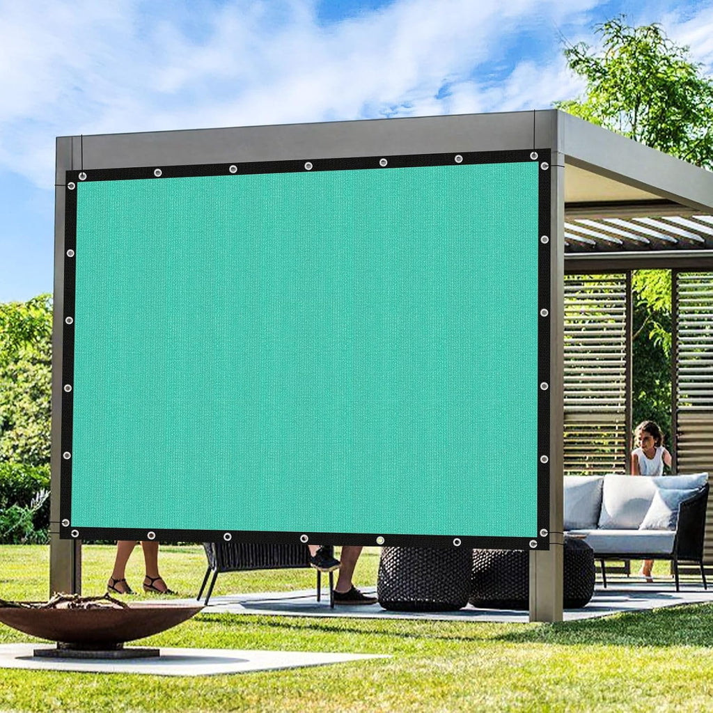 Artpuch Outdoor Pergola Shade Cover 14x20 FT Sun Shade Cloth with Grommets Turquoise Commercial Grade Patio Privacy Screen Shade Canopy (Customized Available) GN06
