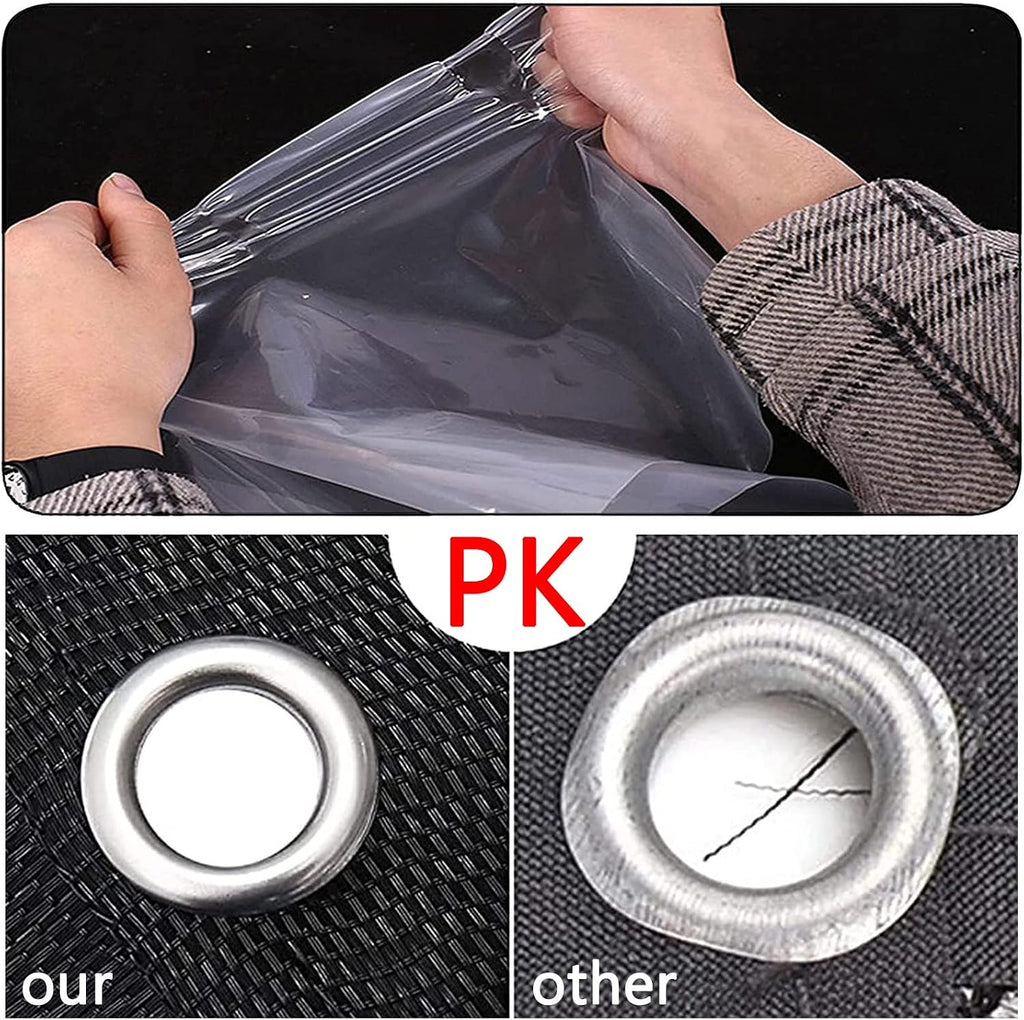 Outdoor Clear Tarp Curtain Anti-Tear Transparent Tarpaulin Waterproof Tarpaulin PVC Side Panels, for Patio Pergola Garden(14' x 20')