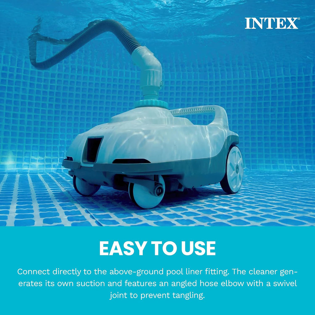 INTEX 26363EH Ultra XTR 24ft x 12ft x 52in Above Ground Swimming Pool Set with Sand Filter Pump and Automatic Pool Floor Cleaner