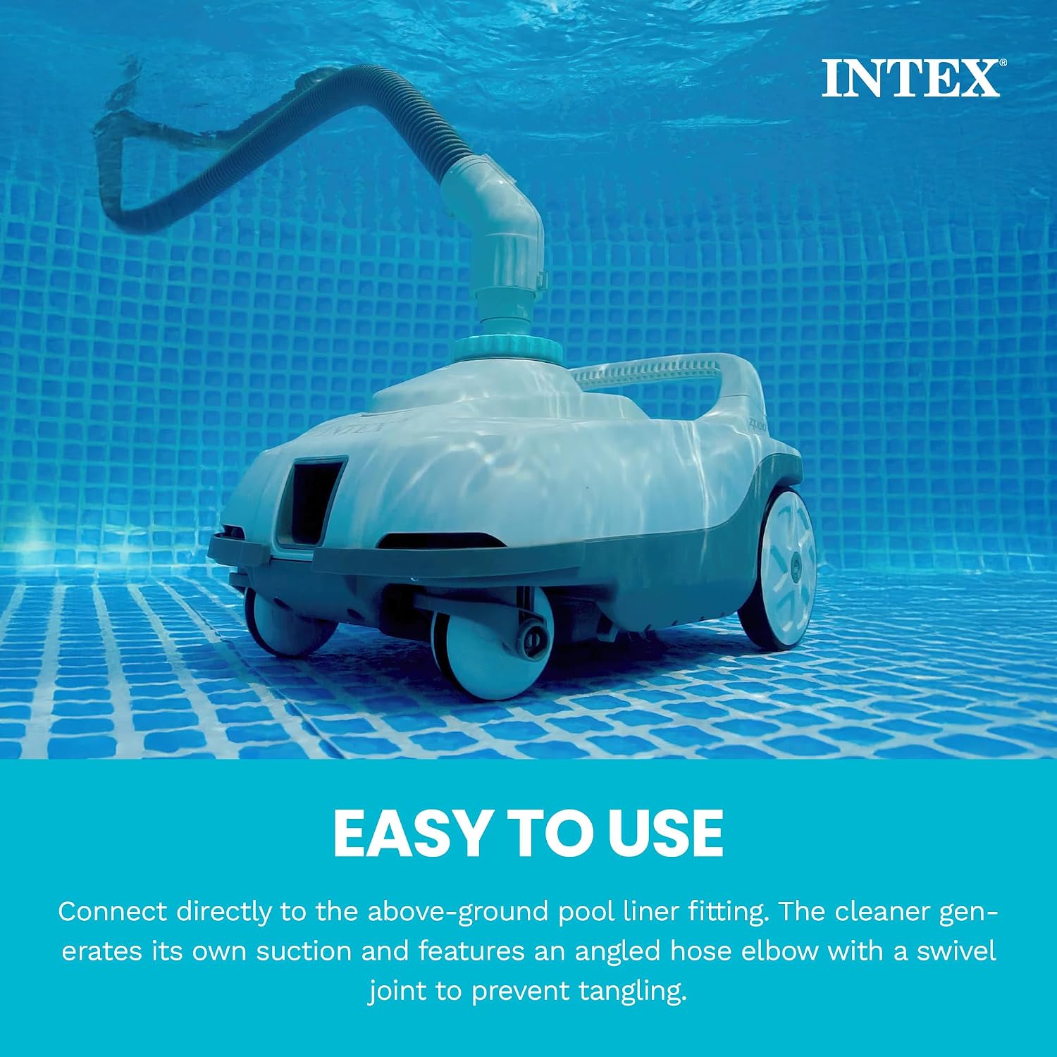 INTEX 26363EH Ultra XTR 24ft x 12ft x 52in Above Ground Swimming Pool Set with Sand Filter Pump and Automatic Pool Floor Cleaner