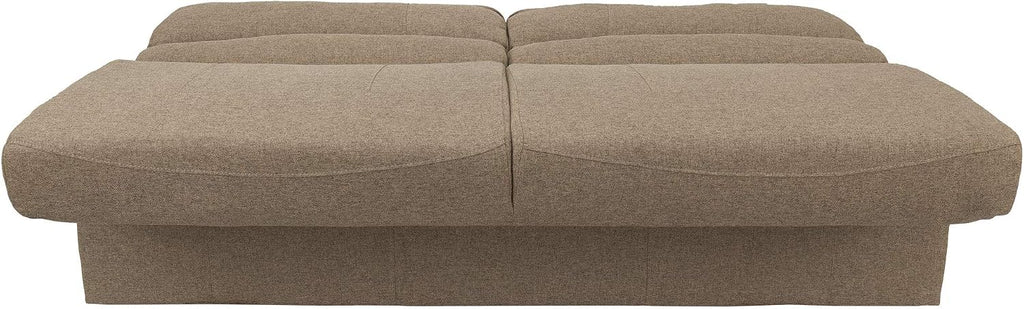 RecPro Charles RV 62' Jackknife Sofa | Love Seat | Sleeper Sofa | RV Furniture | RV Couches | Cloth (Oatmeal)