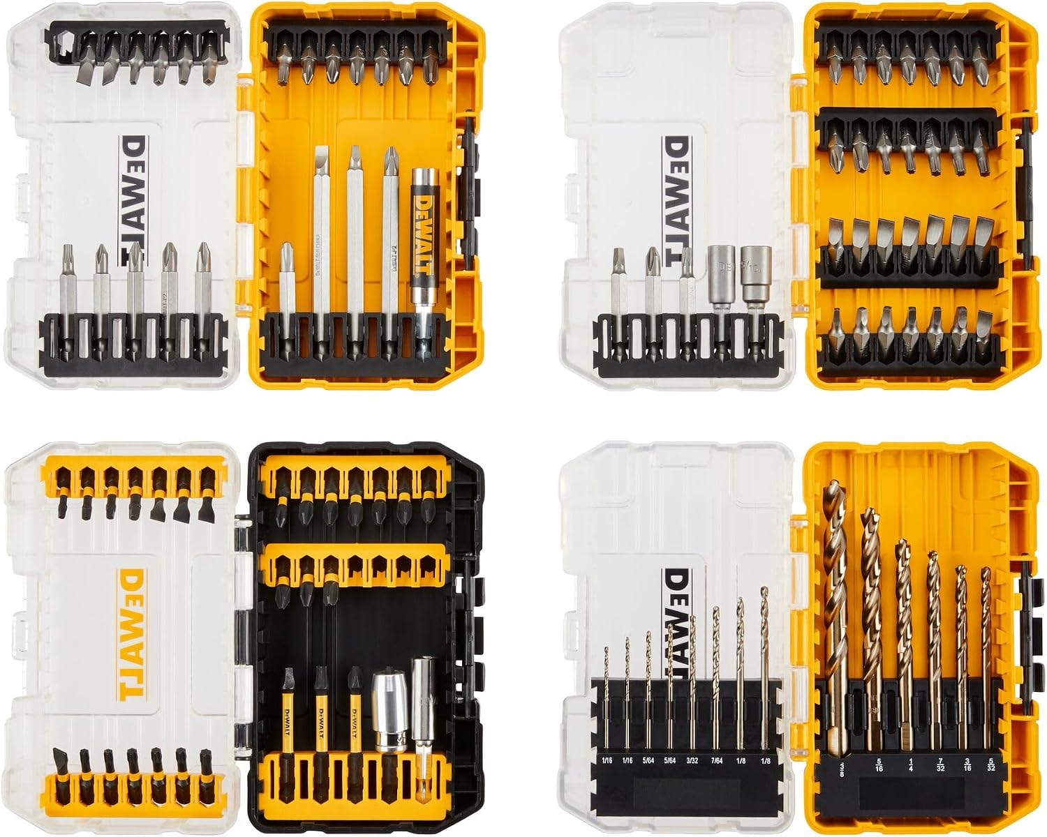 DEWALT Screwdriver Bit Set,Impact Driver and Drill Bit Set,100-Piece (DWA2FTS100),(Pack of 5)