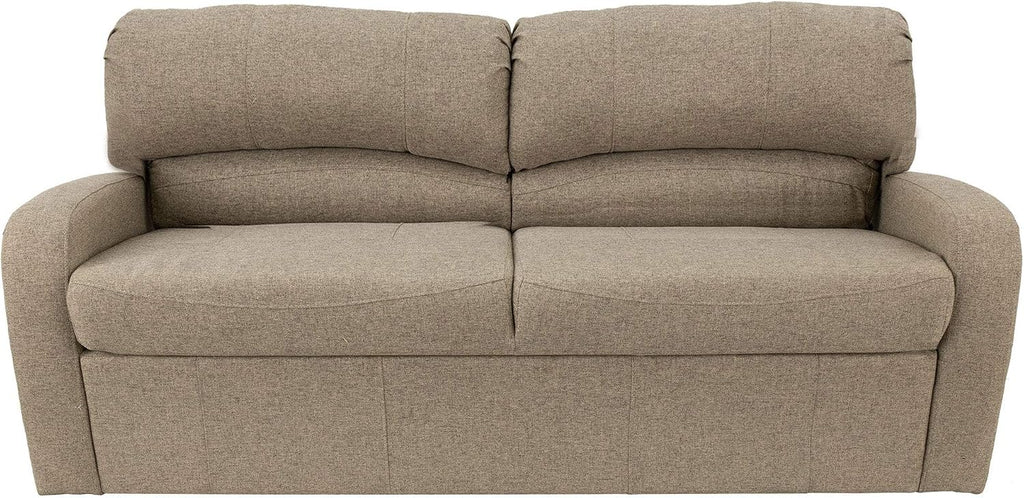 RecPro 70' RV Jack Knife Sofa w/Arms | RV Sleeper Sofa/Couch/Furniture/Living Room (Slideout) (Oatmeal)