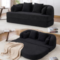 70' Convertible Sofa Bed, 2-in-1 Boneless Sleeper Sofa, Soft Chenille Folding Sofa Loveseat with 4 Pillows, Love Seat Small Couch for Small Spaces, Living Room, Bedroom, No Assembly