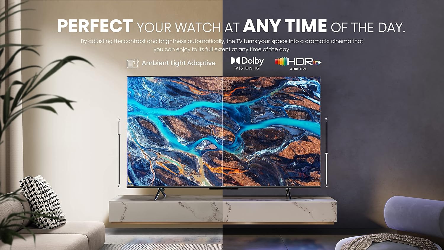Hisense ULED 4K Premium 55U6H Quantum Dot QLED Series 55-Inch Smart Google TV, Dolby Vision Atmos, Voice Remote, Compatible with Alexa (2022 Model), Black
