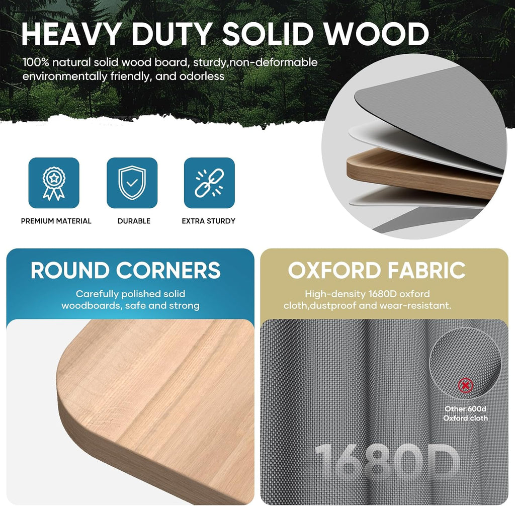 Bunkie Board Queen Size,Bed Boards for Under Mattress - Heavy Duty Reinforced Wood Support Board with Anti-Sag Design, Fits Metal Frames/Platform Beds/Sleeper Sofas