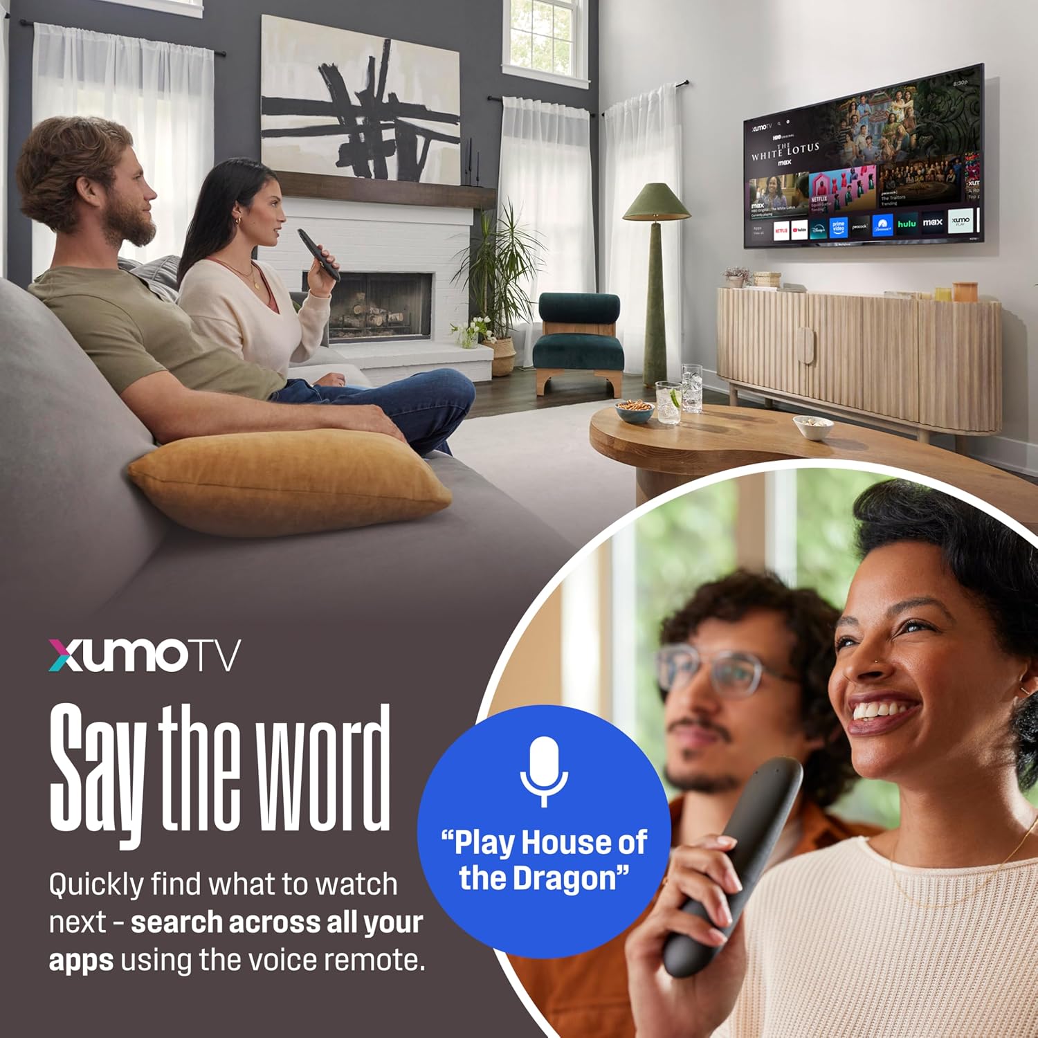 Westinghouse 43-inch Smart TV, FHD 1080P Xumo TV w/Voice Remote, Flat Screen Television w/Dolby Atmos, Bluetooth, Apple AirPlay, Wi-Fi & Mobile Connectivity