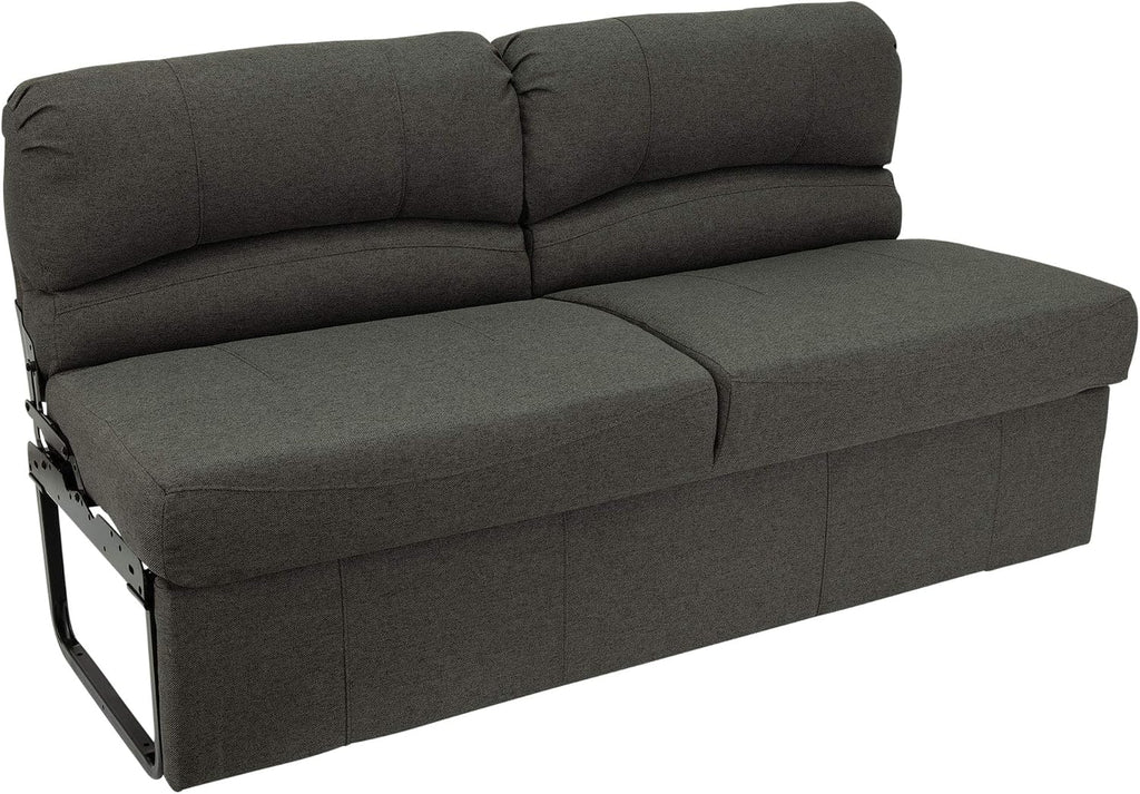 RecPro Charles RV 62' Jackknife Sofa | Love Seat | Sleeper Sofa | RV Furniture | RV Couches | Cloth (Fossil)