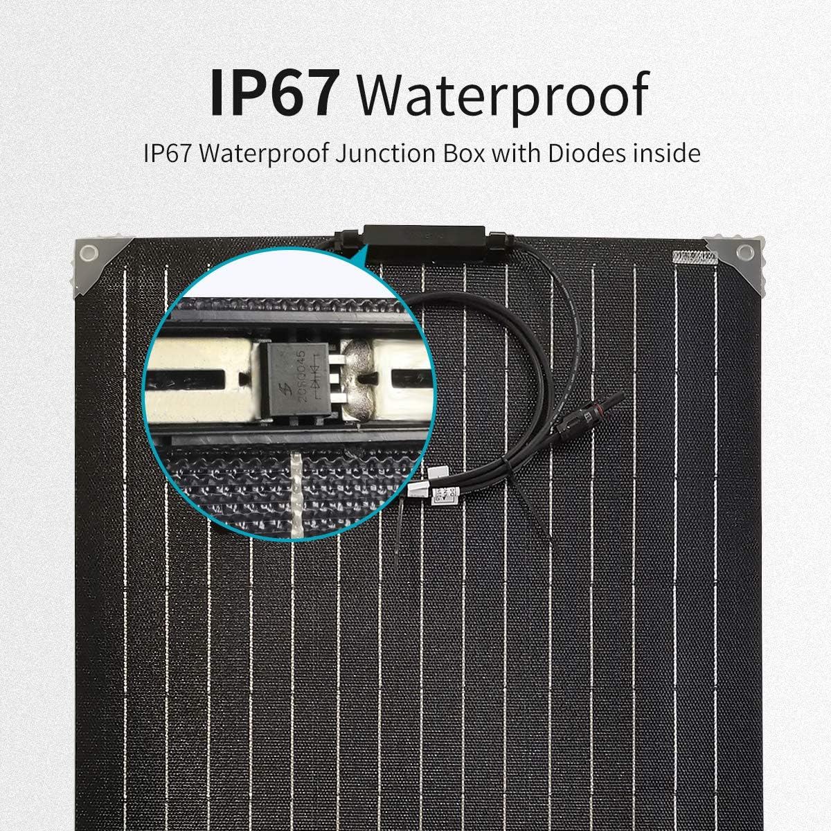1000W Solar Wind Hybrid System for Camping Car:400W Wind Turbine Generator/6pcs 100W etfe Flexible Solar Panels Monocrystalline/50A Charge Controller/Cable/Connector