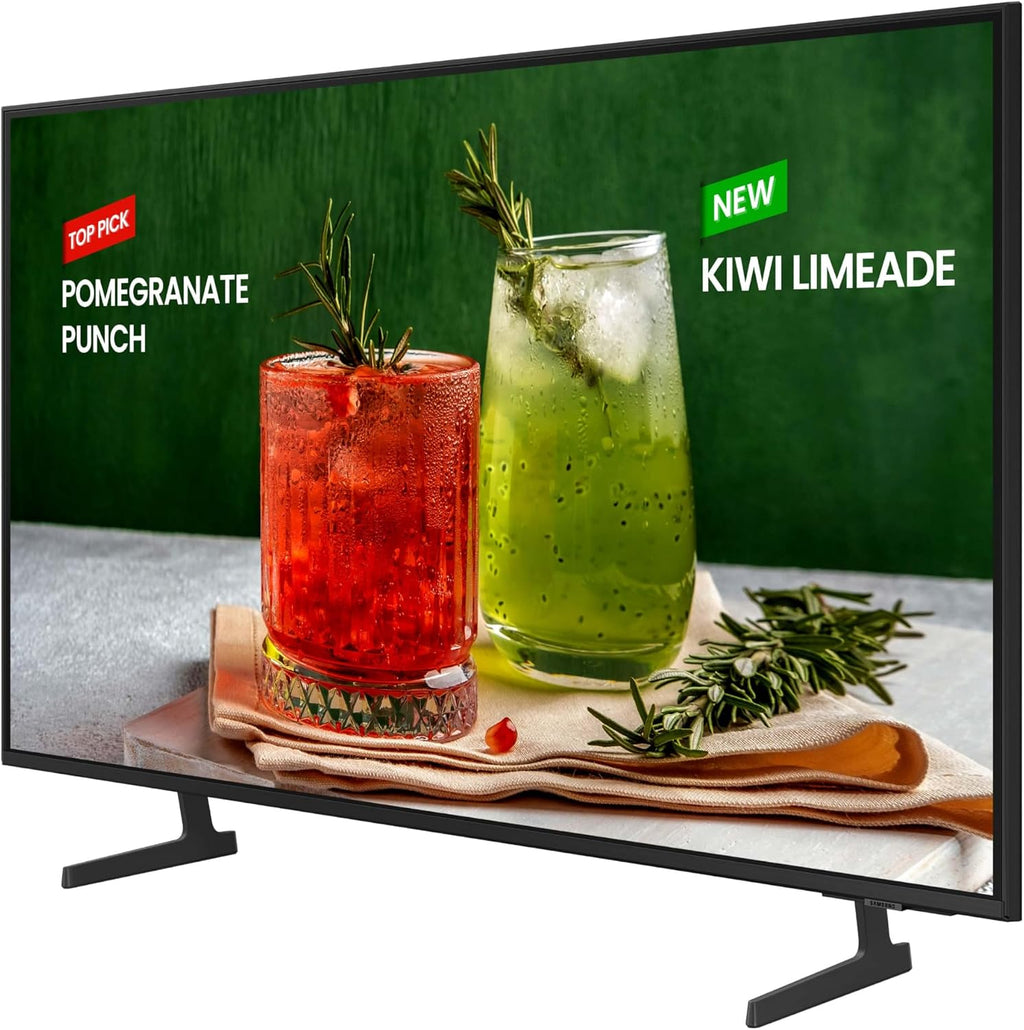 SAMSUNG 60-Inch Class Crystal UHD 4K Bed-H Series HDR Business Pro TV w/ 3-Sided Bezel-Less Slim Design, Use for Digital Signage Displays, Commercial TV, Alexa Built-in (LH60BEDHLG, 2024 Model)