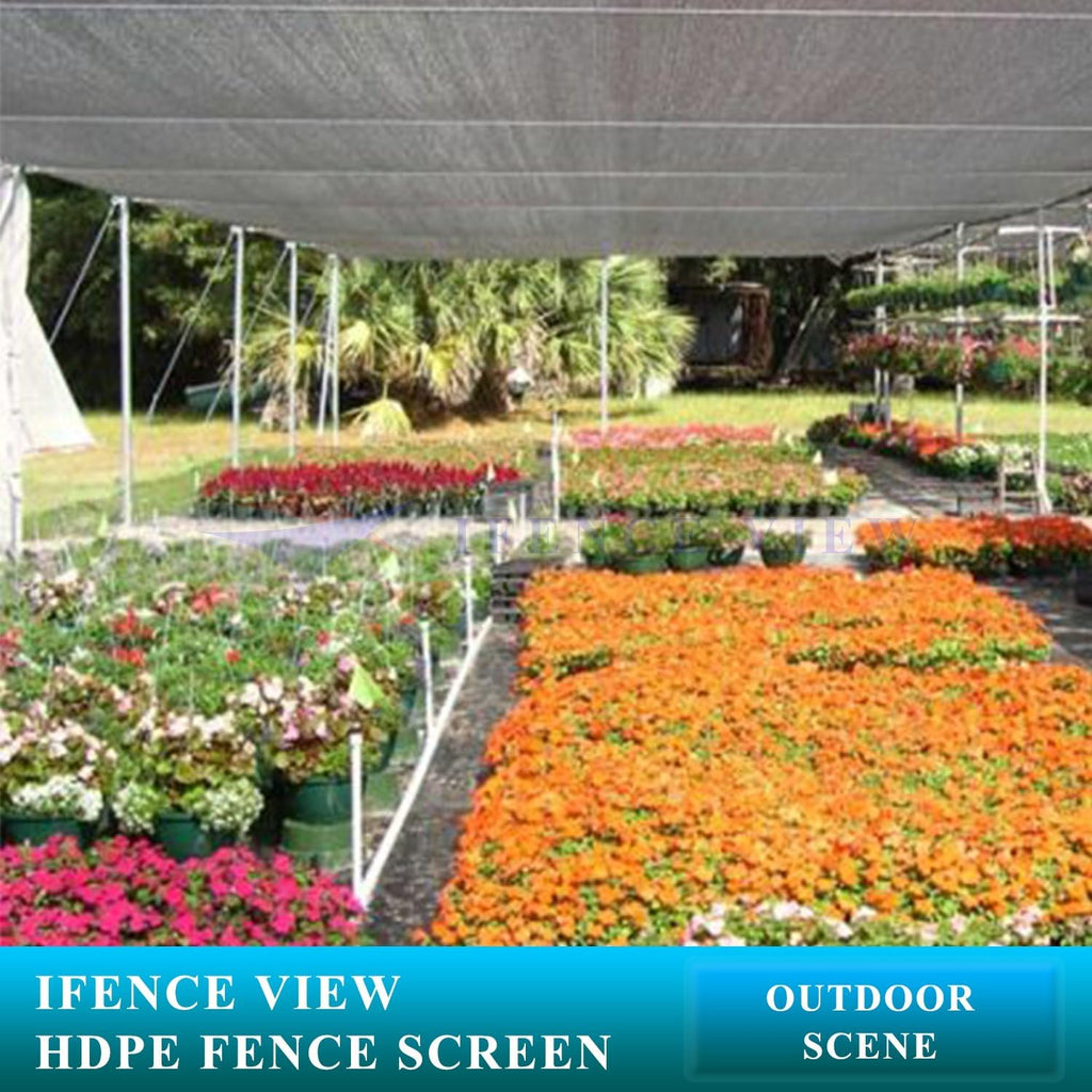 Ifenceview 14' x 20' Black Fence Privacy Screen Fence Cover Panels Mesh Net for Construction Site Yard Driveway Garden Pergolas Gazebos Railing Canopy Awning 165 GSM