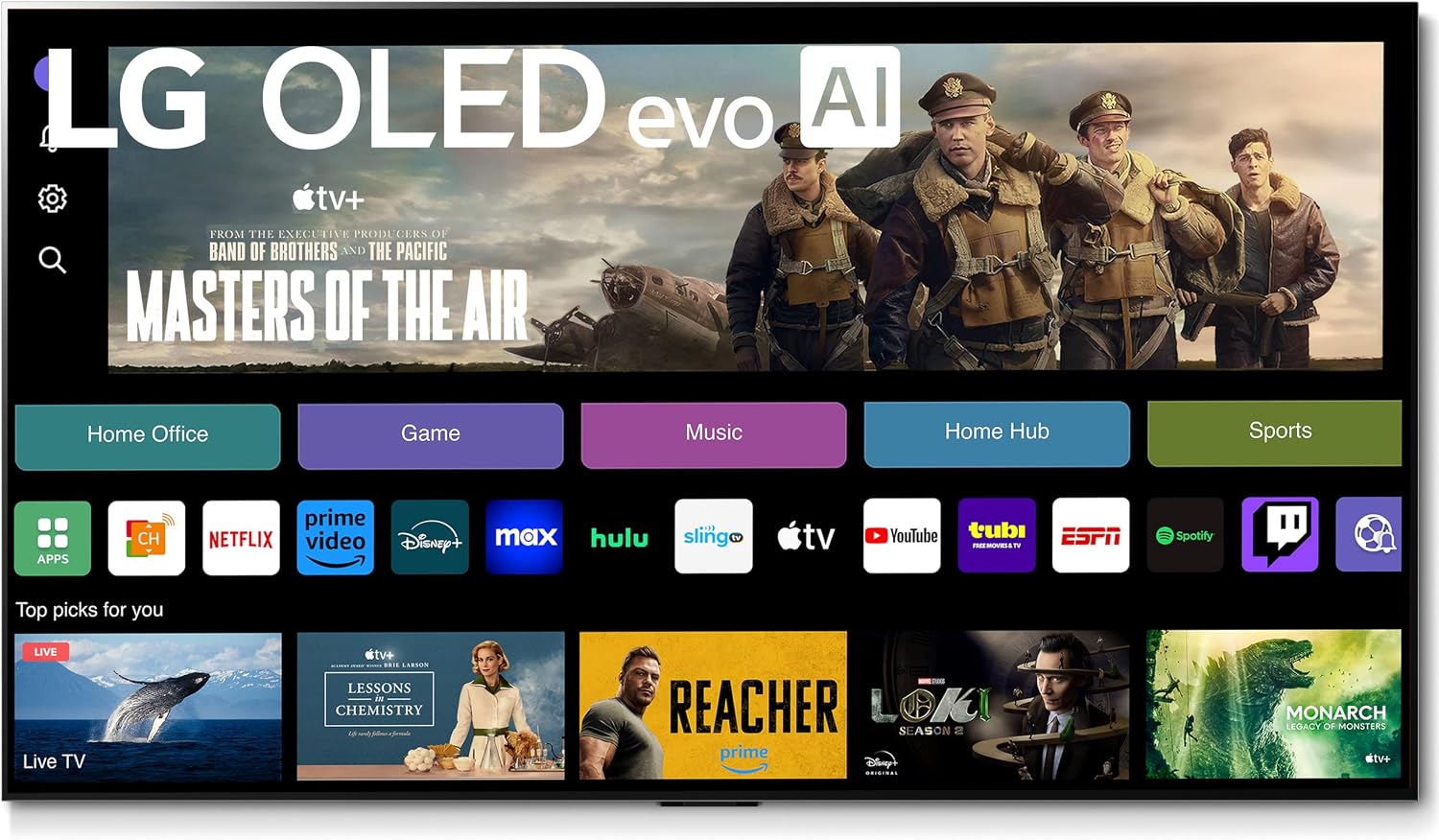 LG (Refurbished 83-Inch Class OLED evo G4 Series Smart TV 4K Processor Flat Screen with Magic Remote AI-Powered with Alexa Built-in (OLED83G4WUA, 2024) (Renewed)