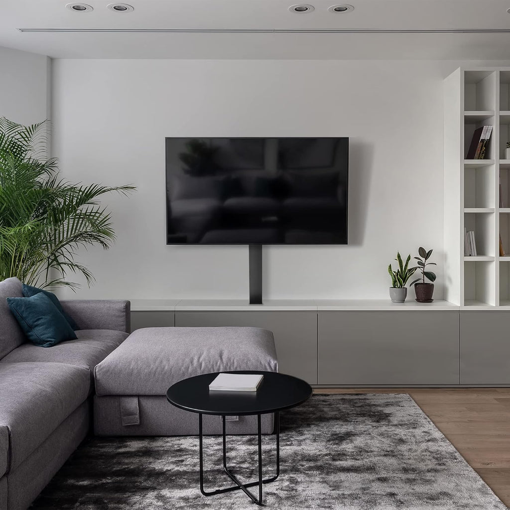 VIVO Motorized TV Stand for 37 to 77 inch Screens, Vertical Lift Television Stand with Remote Control and Tuya Smart App Compatibility, Compact TV Mount Bracket, MOUNT-E-UP80P