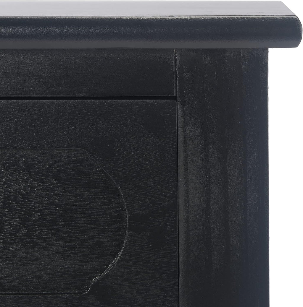 Safavieh Home Collection Allura Black 2-Drawer Bottom Shelf Console Table