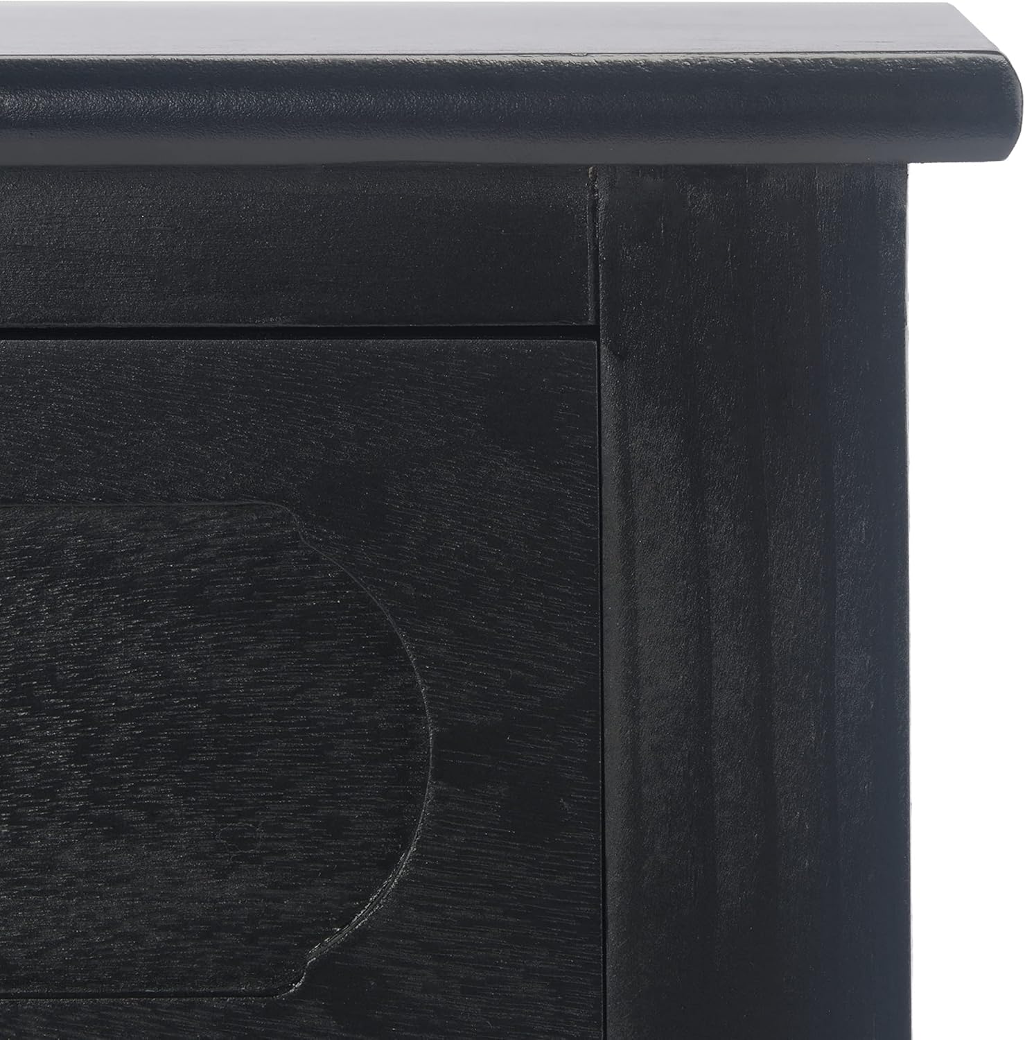 Safavieh Home Collection Allura Black 2-Drawer Bottom Shelf Console Table