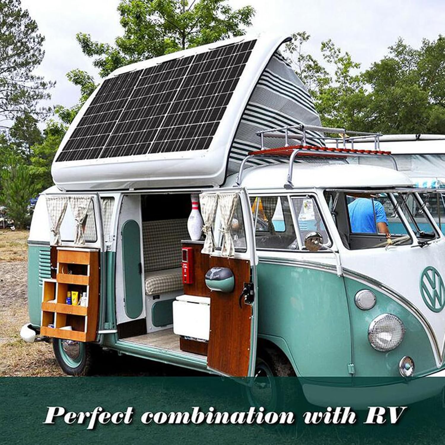 500W Solar Panel Kit,12V Polycrystalline USB Power Portable Outdoor Rechargeable Solar Cell Solar Generator for Home