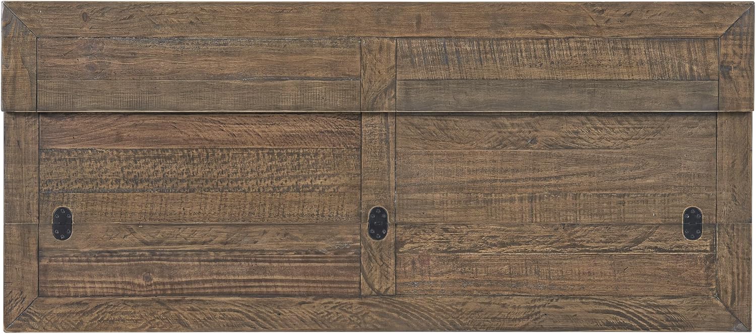 Martin Svensson Home Napa Sofa Console Table, Modular Flip Top Dining or Accent, Solid Natural Wood