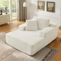 68.5' Oversized Chaise Lounge Chair Indoor, Boneless Sleeper Sofa Bed with Pillows, Deep Seat Sleeper Couch Reading Chairs, Cloud Sofas Couches for Living Room, No Assembly Required