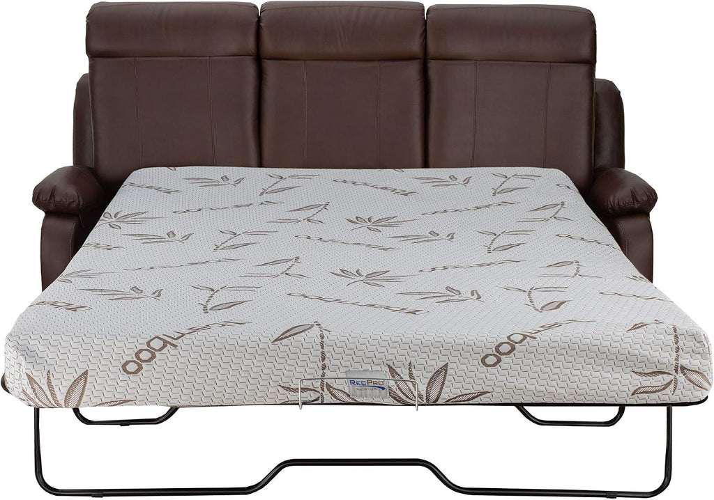 RecPro Charles 80' RV Sleeper Sofa w/Hide A Bed | RV Furniture | RV Sofa (Mahogany)