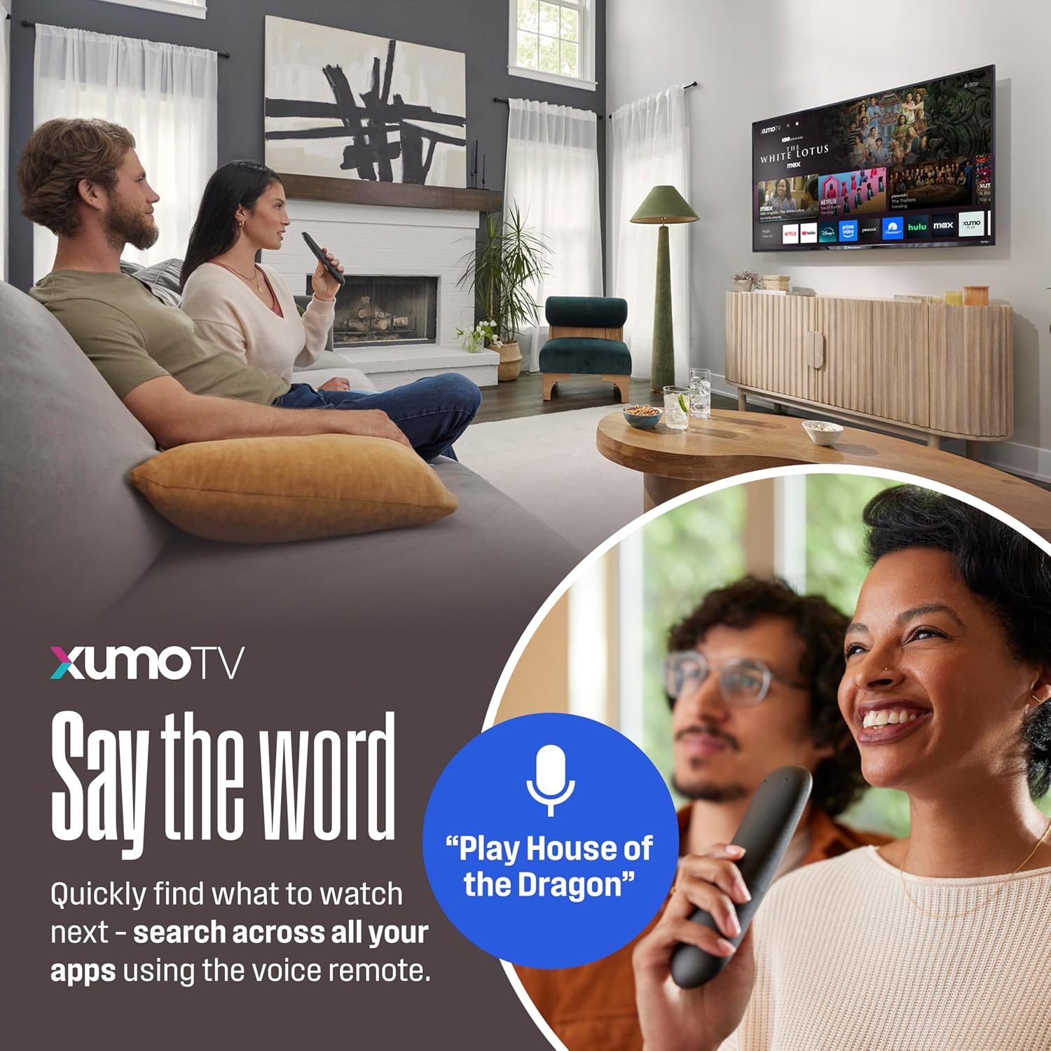 Westinghouse 65-inch Smart TV, 4K UHD Xumo TV w/ HDR10, Voice Remote, Dolby Vision, Edgeless, Flat Screen LED Television w/Apple HomeKit, Wi-Fi & Mobile Connectivity