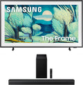 Samsung QN43LS03FAFXZA 43 Inch The Frame QLED 4K Art Mode Vision AI Smart TV with a Samsung HW-B750F B Series Soundbar 5.1 Ch and Subwoofer (2025)